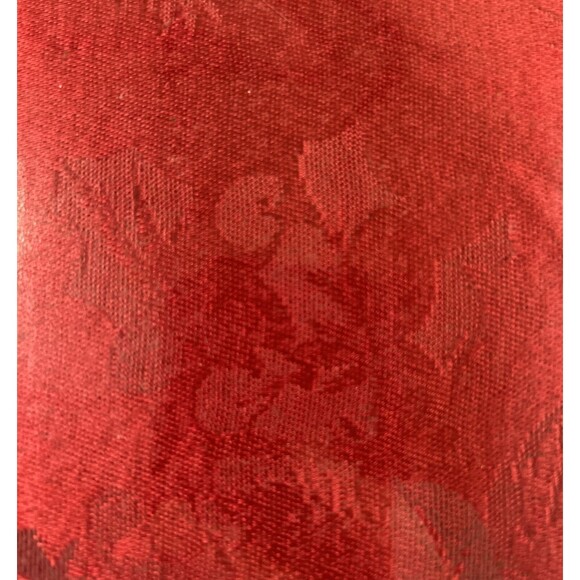 The Big One Tablecloth Solid Red Poinsettia 60x84 Christmas Holiday Cotton Blend - Picture 7 of 7